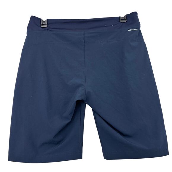 Columbia Shorts Womens Size L Blue Pull On Stretch Zip Pockets High Rise - Picture 4 of 10
